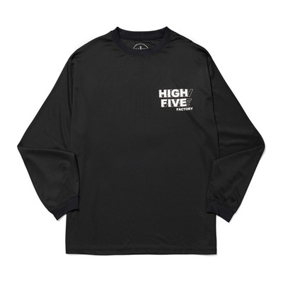 ハイファイブファクトリー コンティニュアス ロゴドライ LS TEE (Continuous Logo Dry LS TEE) ブラック M