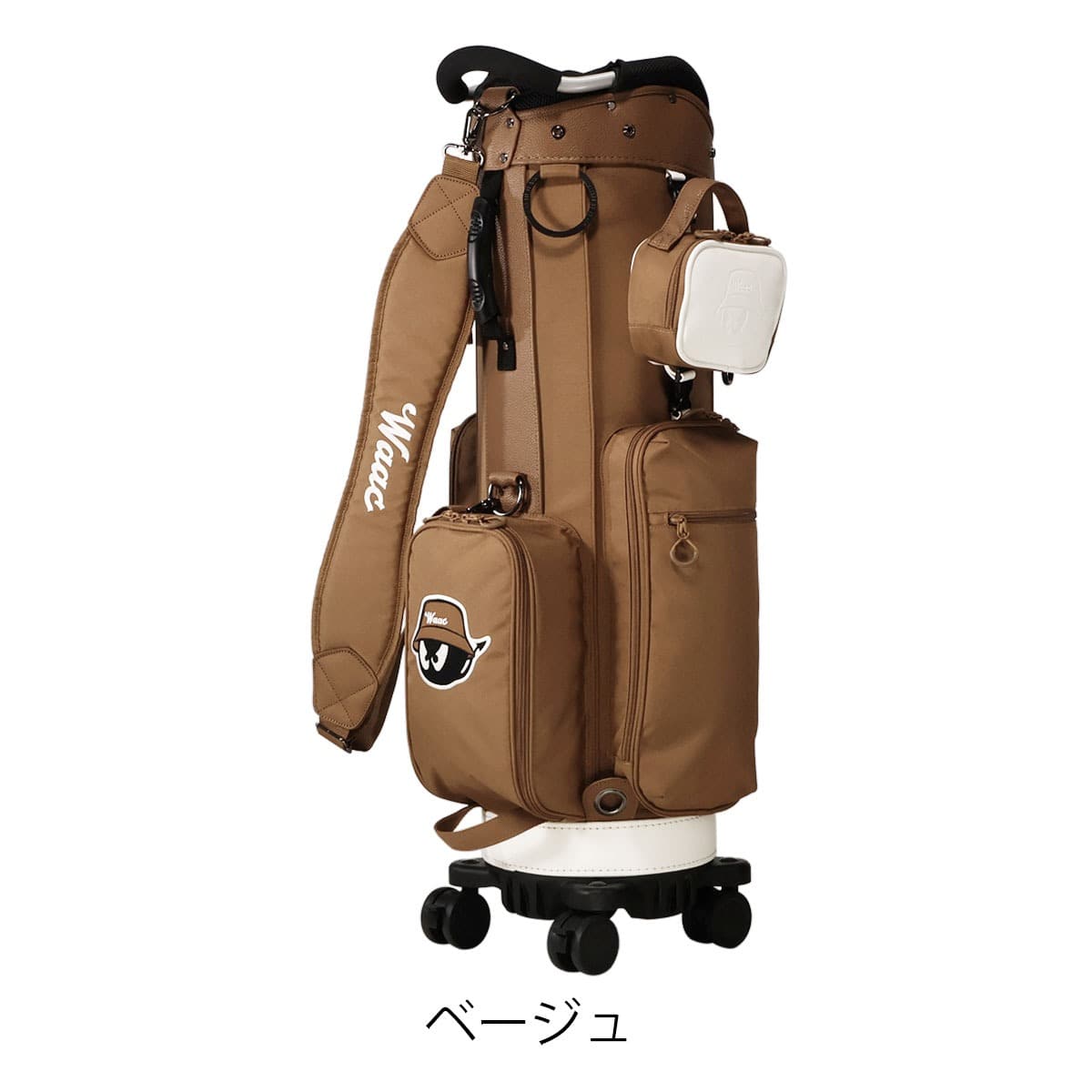WAAC ワック ゴルフ キャディバッグ 072254800 ブラック(- ブラック