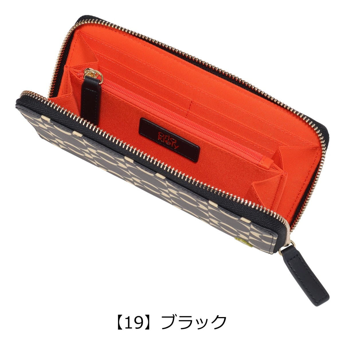 Orla Kiely オーラカイリー 長財布 レトロタイルモノグラム ブラック