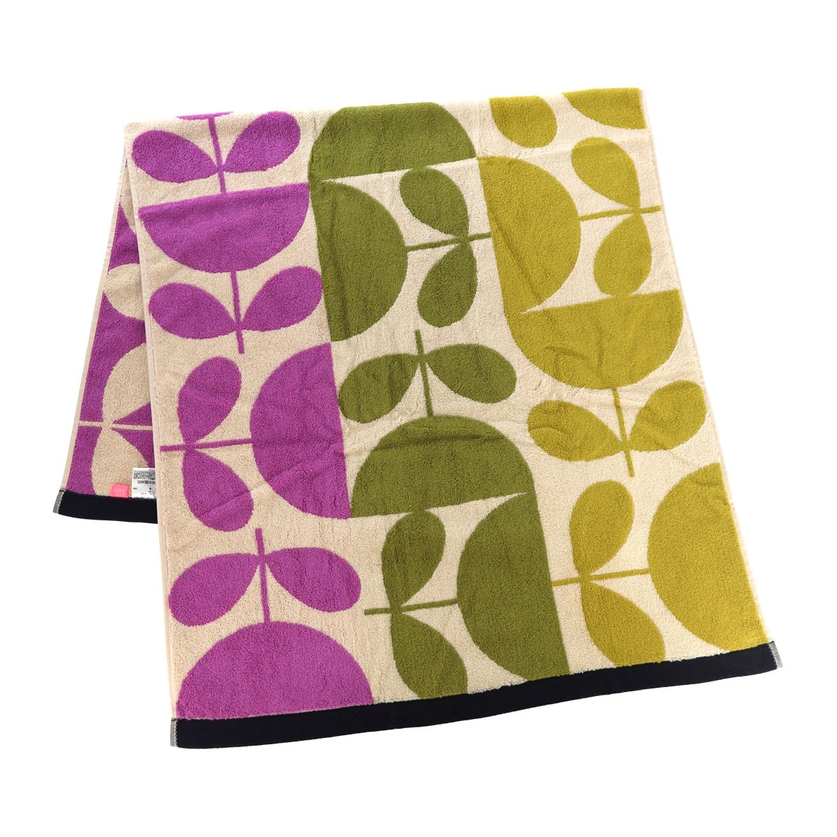 Orla Kiely オーラカイリー バスタオル パイルジャガードフラワー マルチ