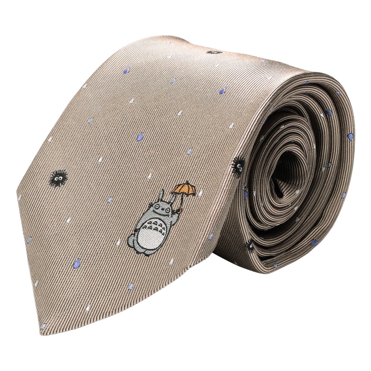 Totoro トトロ となりのトトロ ネクタイ パッケージ付 111015101 雨パネル 日本製 メンズ 結婚式 おしゃれ フォーマル カジュアル ビジネス 男性 ギフト プレゼント キャラクター ベージュ