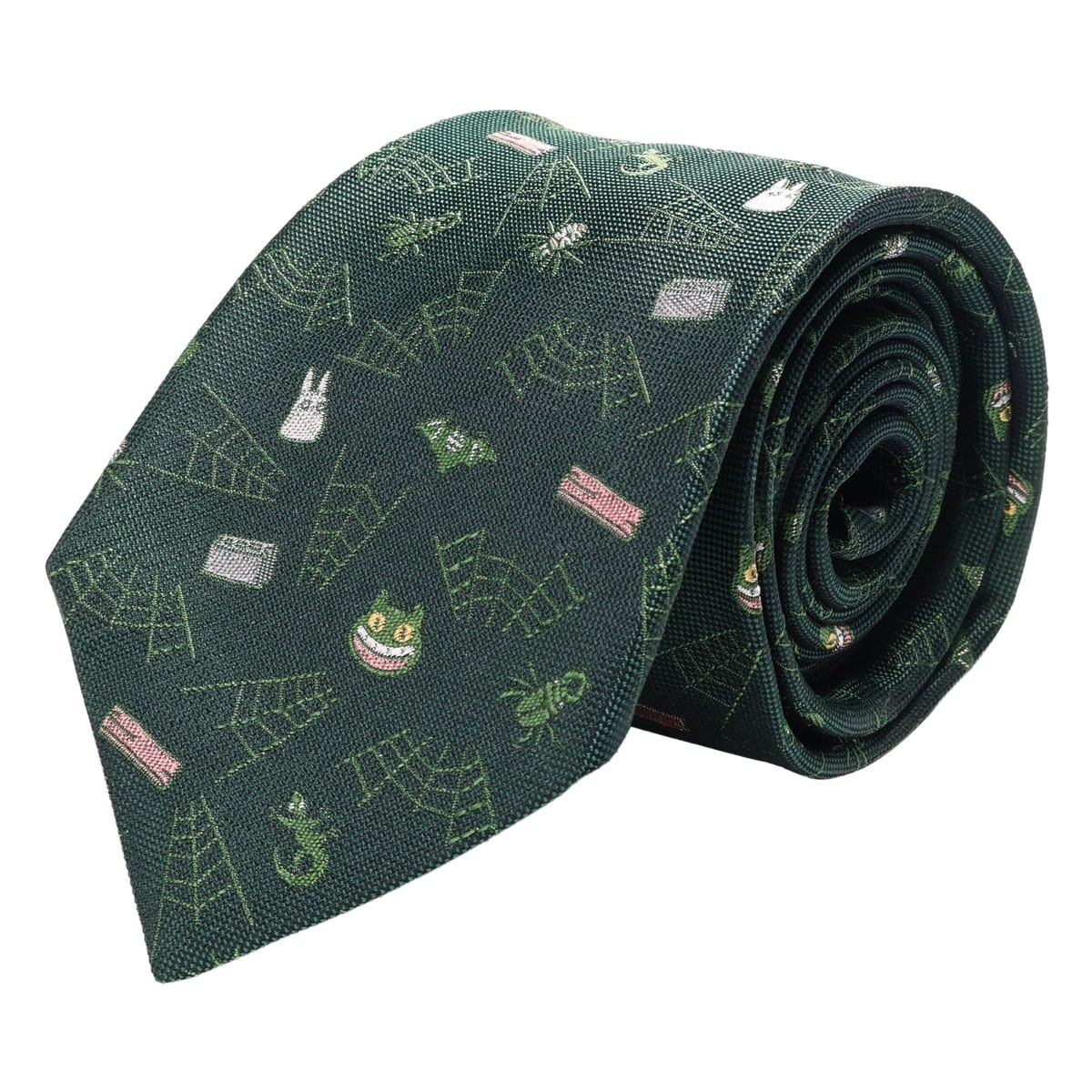 Totoro トトロ となりのトトロ ネクタイ パッケージ付 111015105 オープニング 日本製 メンズ 結婚式 おしゃれ フォーマル カジュアル ビジネス 男性 ギフト プレゼント キャラクター ダークグリーン