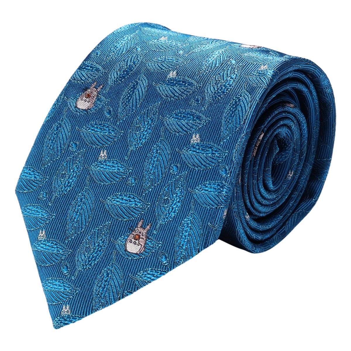 Totoro トトロ となりのトトロ ネクタイ パッケージ付 111015106 葉っぱかくれんぼ 日本製 メンズ 結婚式 おしゃれ フォーマル カジュアル ビジネス 男性 ギフト プレゼント キャラクター ターコイズ