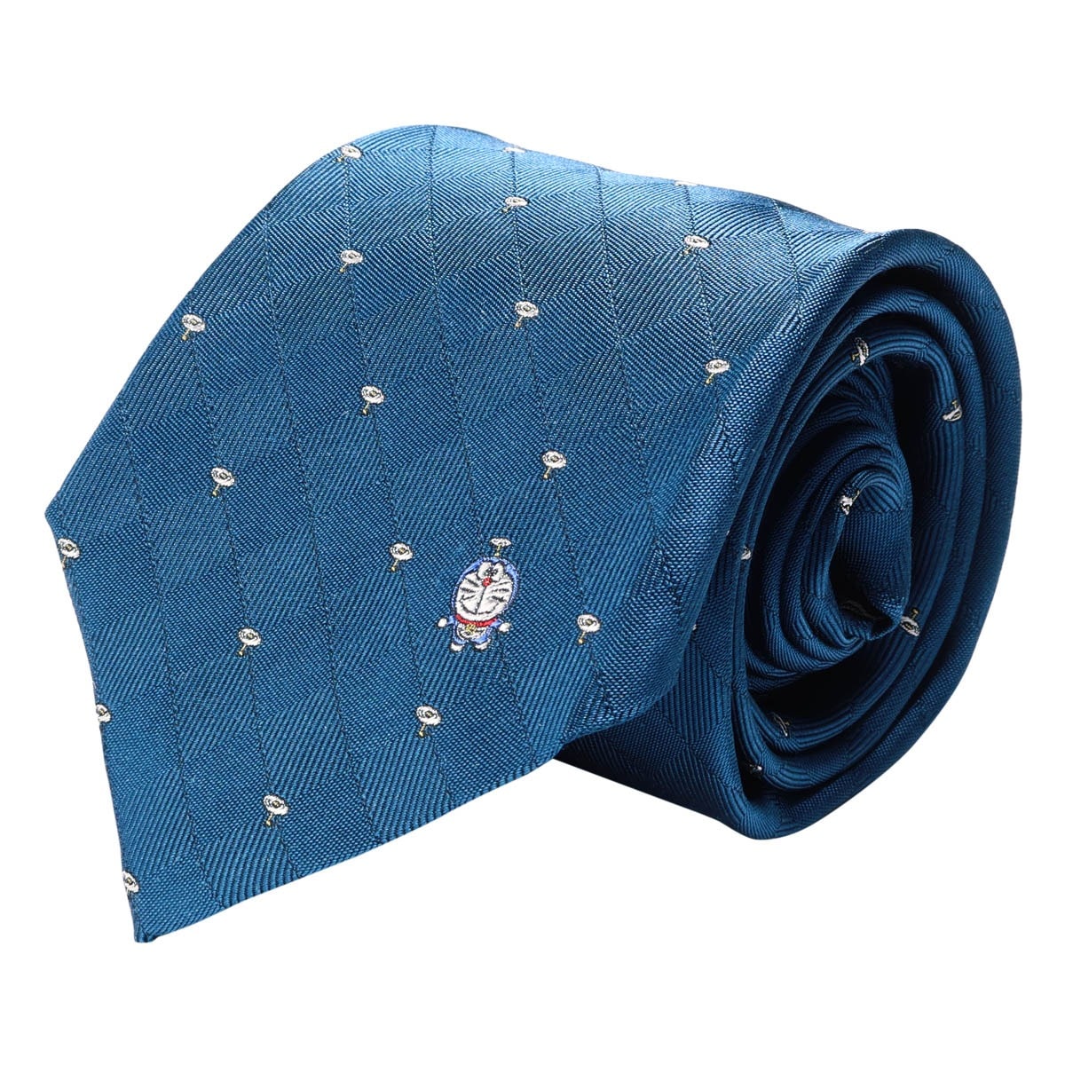 DORAEMON ドラえもん ネクタイ パッケージ付 112015101 タケコプター ワンポイント 日本製 メンズ 結婚式 おしゃれ フォーマル カジュアル ビジネス 男性 ギフト プレゼント キャラクター ターコイズ