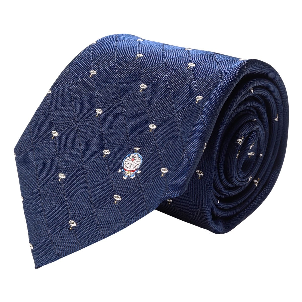 DORAEMON ドラえもん ネクタイ パッケージ付 112015101 タケコプター ワンポイント 日本製 メンズ 結婚式 おしゃれ フォーマル カジュアル ビジネス 男性 ギフト プレゼント キャラクター ネイビーブルー