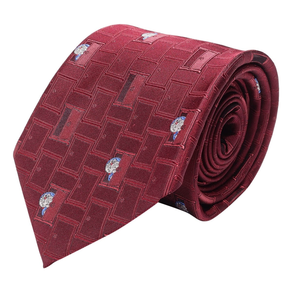 DORAEMON ドラえもん ネクタイ パッケージ付 112015102 どこでもドア 日本製 メンズ 結婚式 おしゃれ フォーマル カジュアル ビジネス 男性 ギフト プレゼント キャラクター ワイン