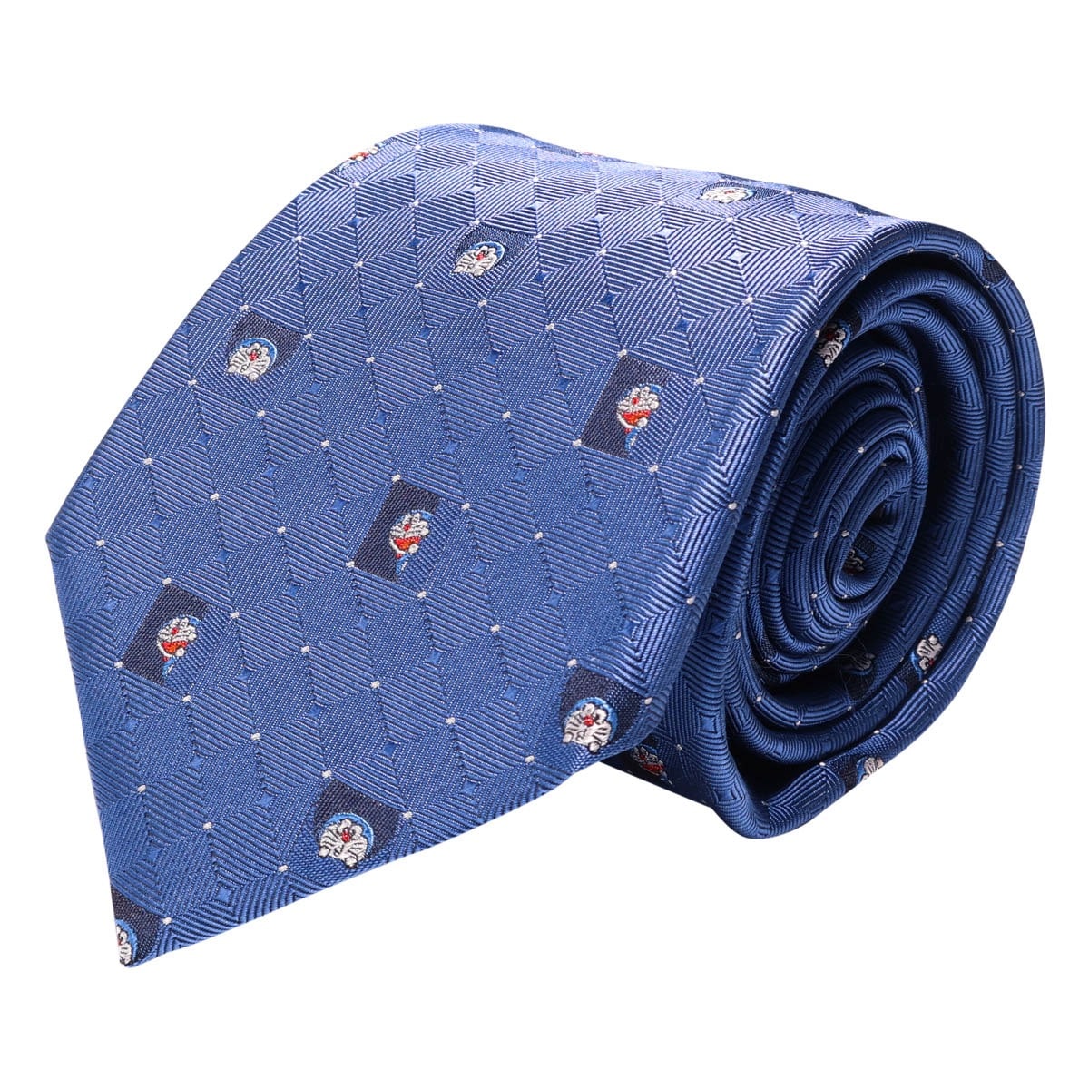 DORAEMON ドラえもん ネクタイ パッケージ付 112015104 ピンドット 日本製 メンズ 結婚式 おしゃれ フォーマル カジュアル ビジネス 男性 ギフト プレゼント キャラクター ブルー