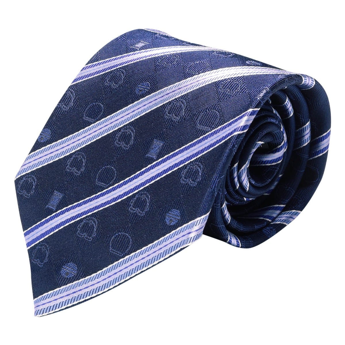 DORAEMON ドラえもん ネクタイ パッケージ付 112015108 アイコンストライプ 日本製 メンズ 結婚式 おしゃれ フォーマル カジュアル ビジネス 男性 ギフト プレゼント キャラクター ネイビーブルー