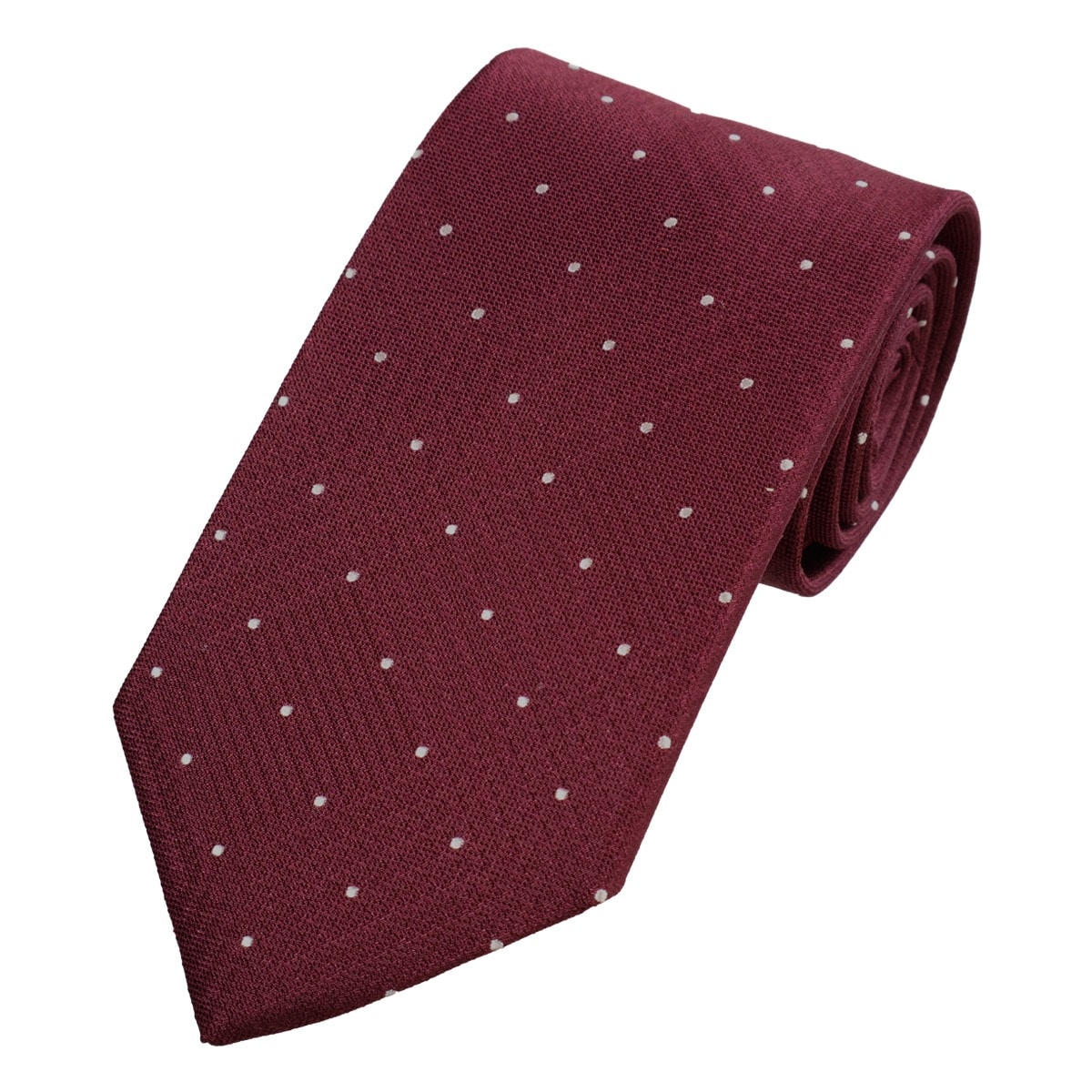 TAKEO KIKUCHI タケオ キクチ ネクタイ 125514254 クレリックドット柄 ワイン