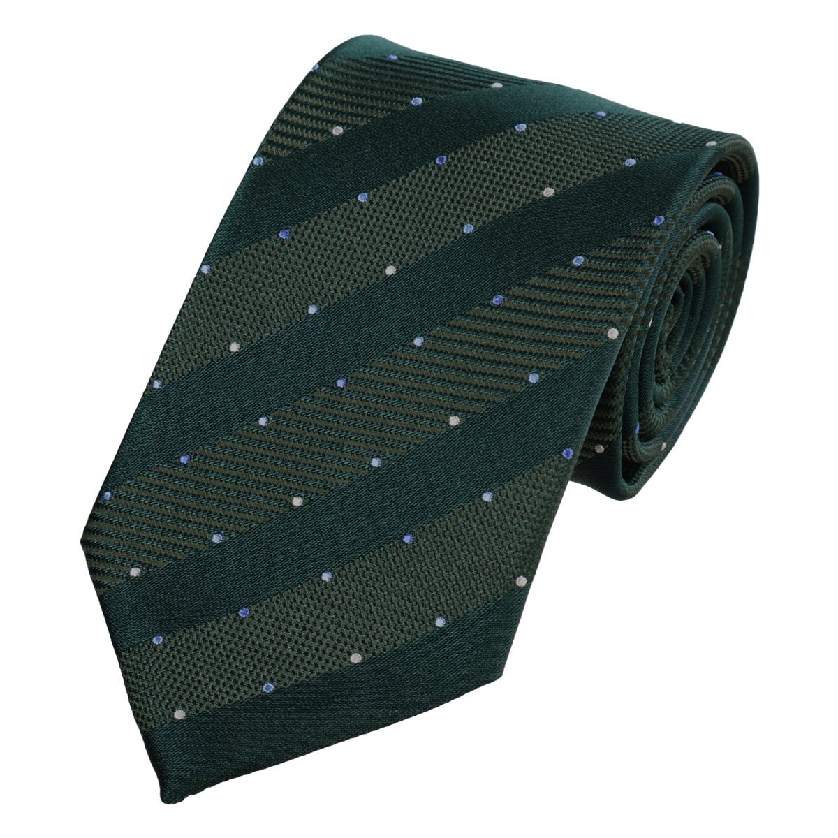 TAKEO KIKUCHI タケオ キクチ ネクタイ 125515102 ドット柄 ダークグリーン
