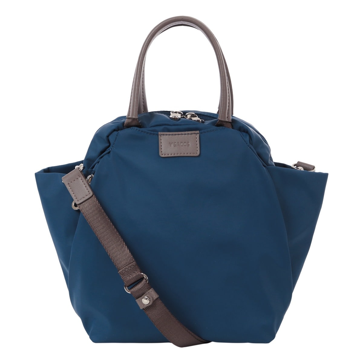 Y'SACCS イザック ミニボストン 2WAY A5 撥水 ショルダーバッグ ナイロンタフタ 20-040-01 ハンドバッグ 斜め掛け 肩掛け コンパクト 旅行 レディース ブルー 【60】ブルー -