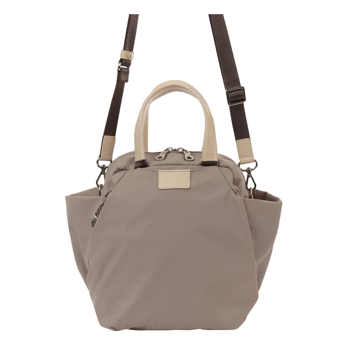 Y'SACCS イザック ミニボストン 2WAY A5 撥水 ショルダーバッグ ナイロンタフタ 20-040-01 ハンドバッグ 斜め掛け 肩掛け コンパクト 旅行 レディース ブルー 【60】ブルー -