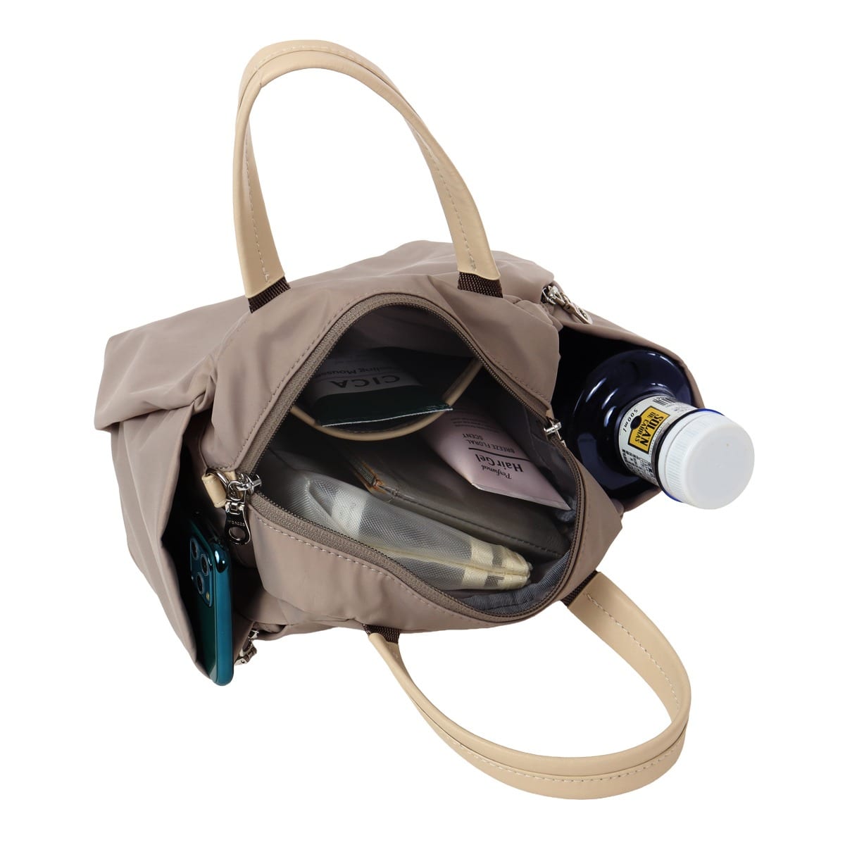 Y'SACCS イザック ミニボストン 2WAY A5 撥水 ショルダーバッグ ナイロンタフタ 20-040-01 ハンドバッグ 斜め掛け 肩掛け コンパクト 旅行 レディース ブルー 【60】ブルー -