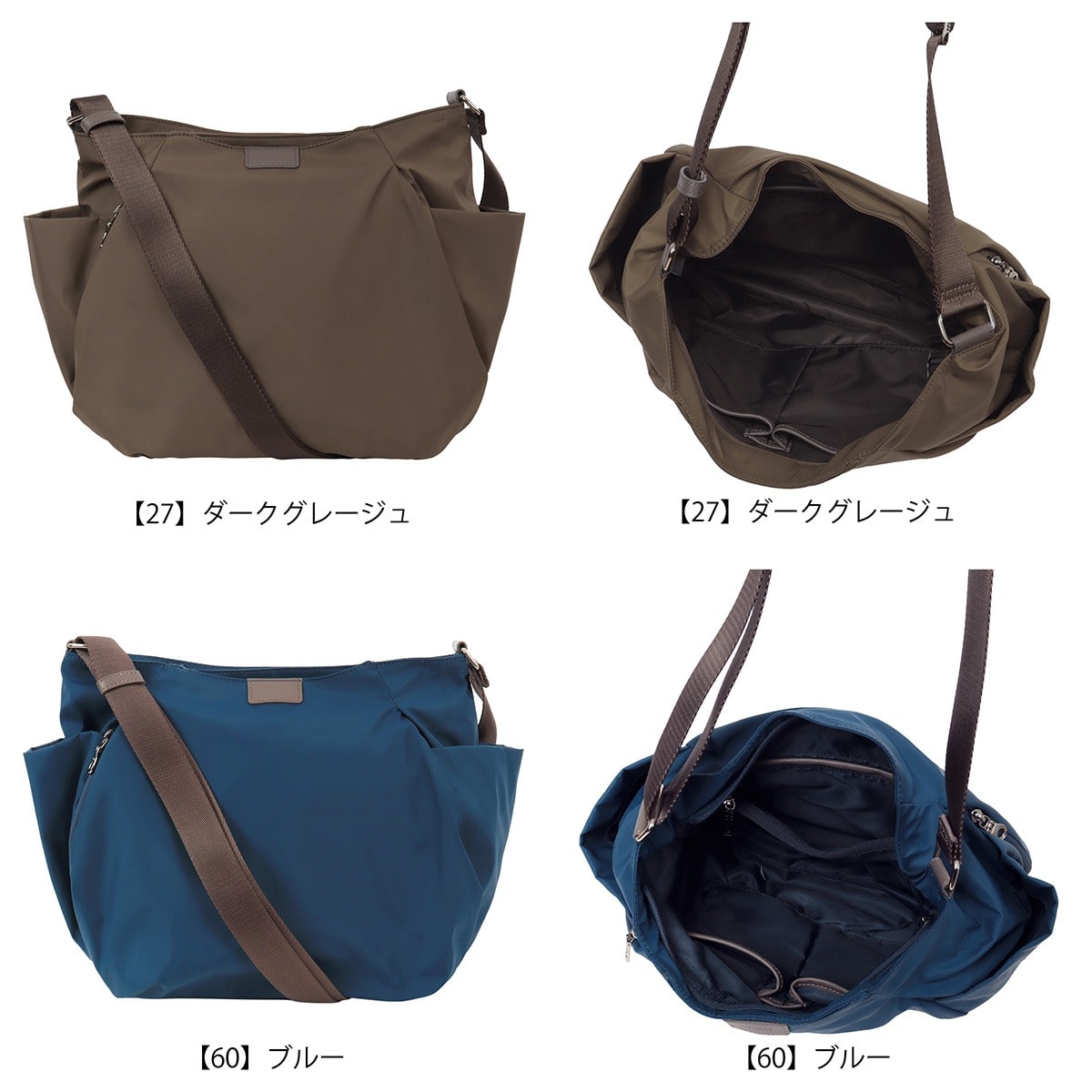 Y'SACCS イザック ショルダーバッグ B4 撥水 ナイロンタフタ 20-040-02 大容量 大きめ ボストンバッグ トラベルバッグ 斜め掛け 肩掛け コンパクト 旅行 レディース 通勤 ブラック 【10】ブラック -