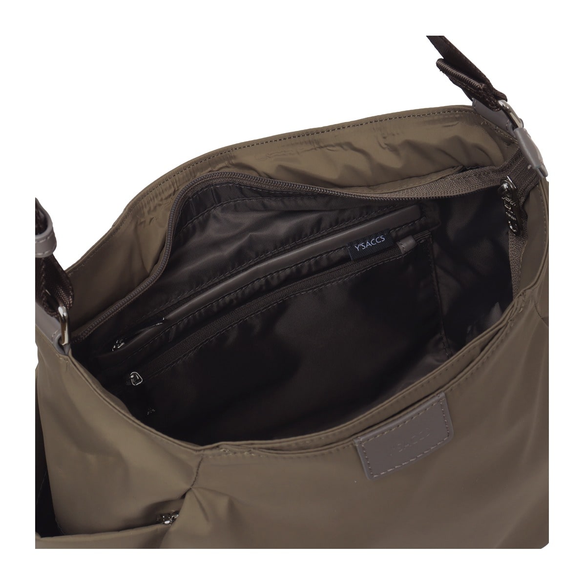 Y'SACCS イザック ショルダーバッグ B4 撥水 ナイロンタフタ 20-040-02 大容量 大きめ ボストンバッグ トラベルバッグ 斜め掛け 肩掛け コンパクト 旅行 レディース 通勤 ブラック 【10】ブラック -