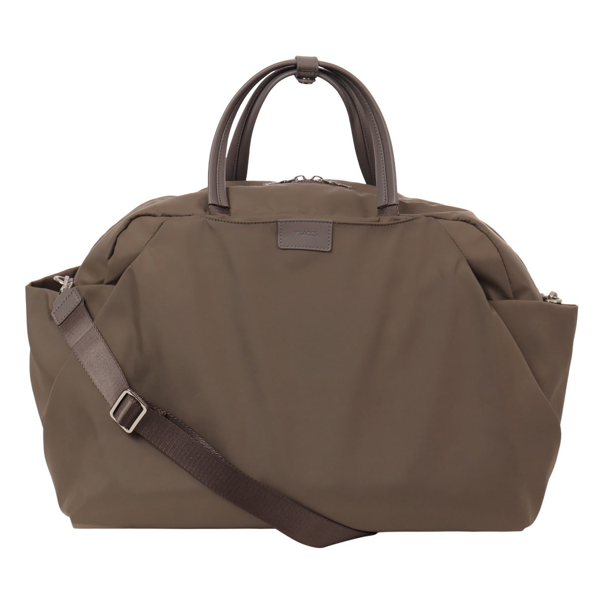 Y'SACCS イザック ボストンバッグ A4 撥水 2WAY ナイロンタフタ 20-040-04 ショルダーバッグ 斜め掛け 肩掛け 旅行 レディース 機内持ち込み ダークグレージュ 【27】ダークグレージュ -