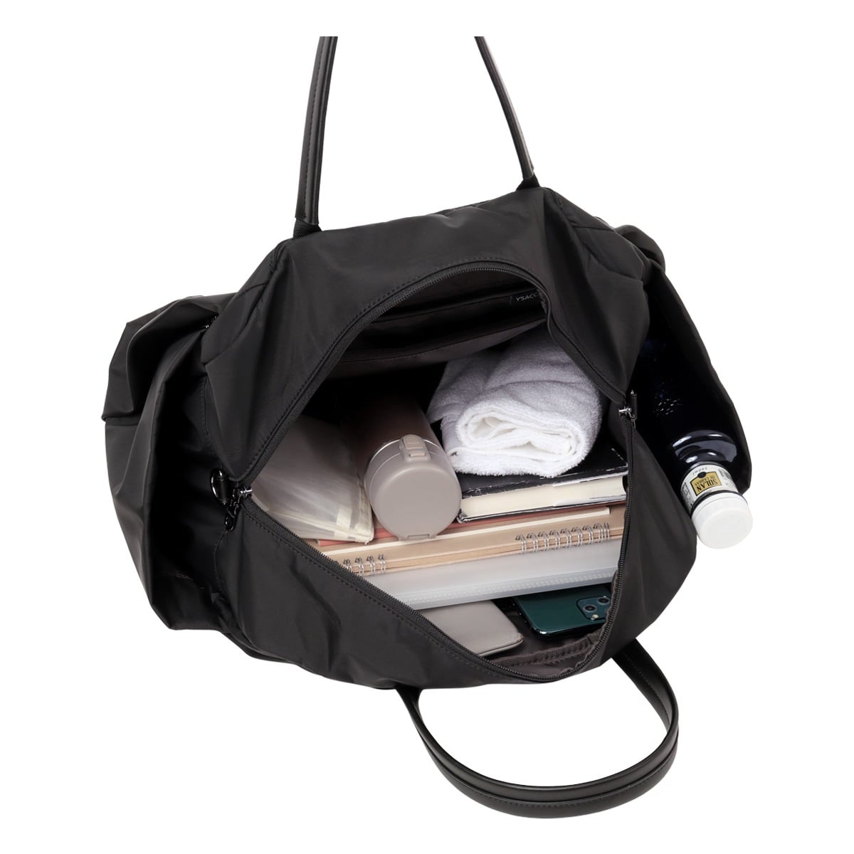 Y'SACCS イザック ボストンバッグ A4 撥水 2WAY ナイロンタフタ 20-040-04 ショルダーバッグ 斜め掛け 肩掛け 旅行 レディース 機内持ち込み ブルー 【60】ブルー -