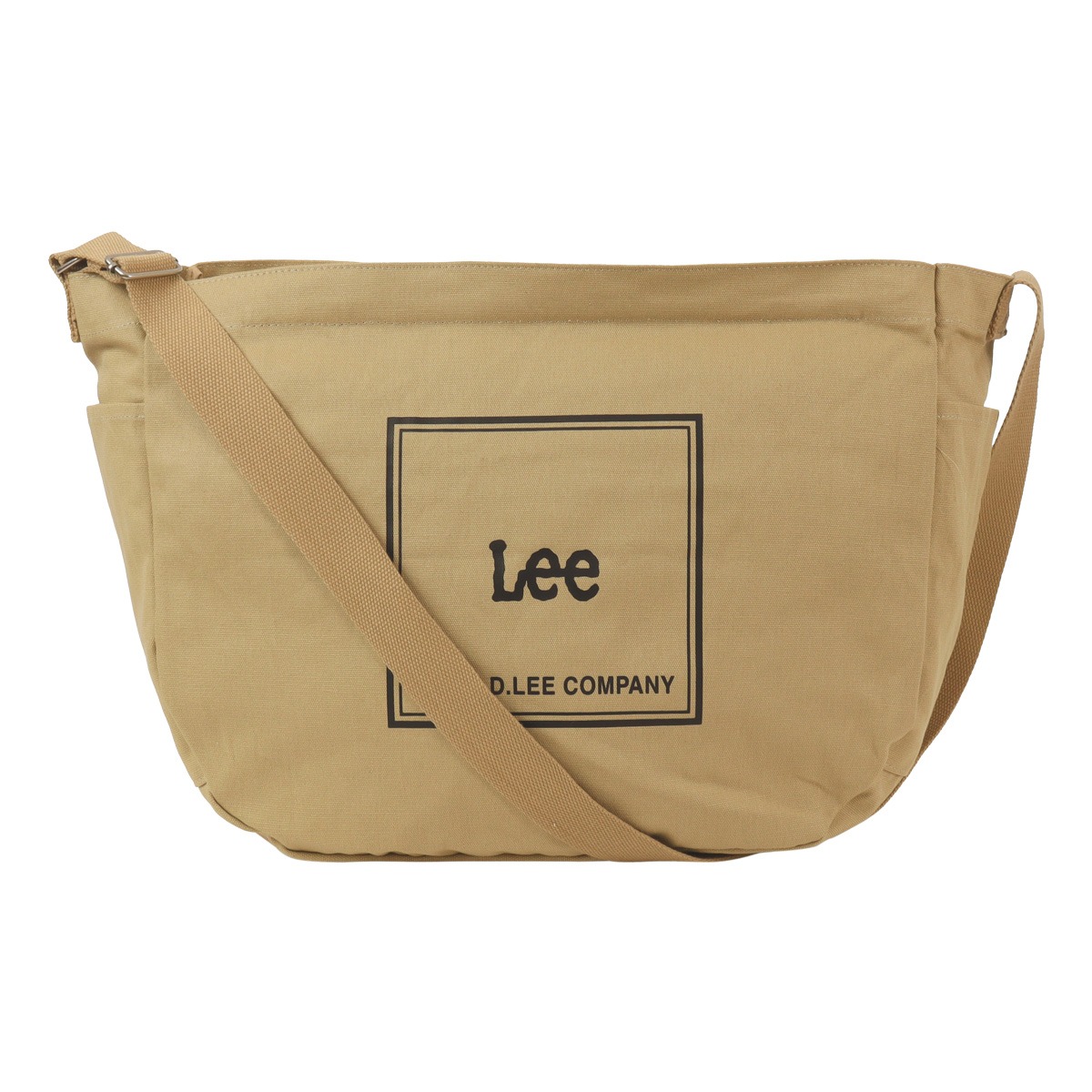 Lee リー ショルダーバッグ キャンバス メンズ レディース 320-1353 elf 横型 大容量 ブラウン