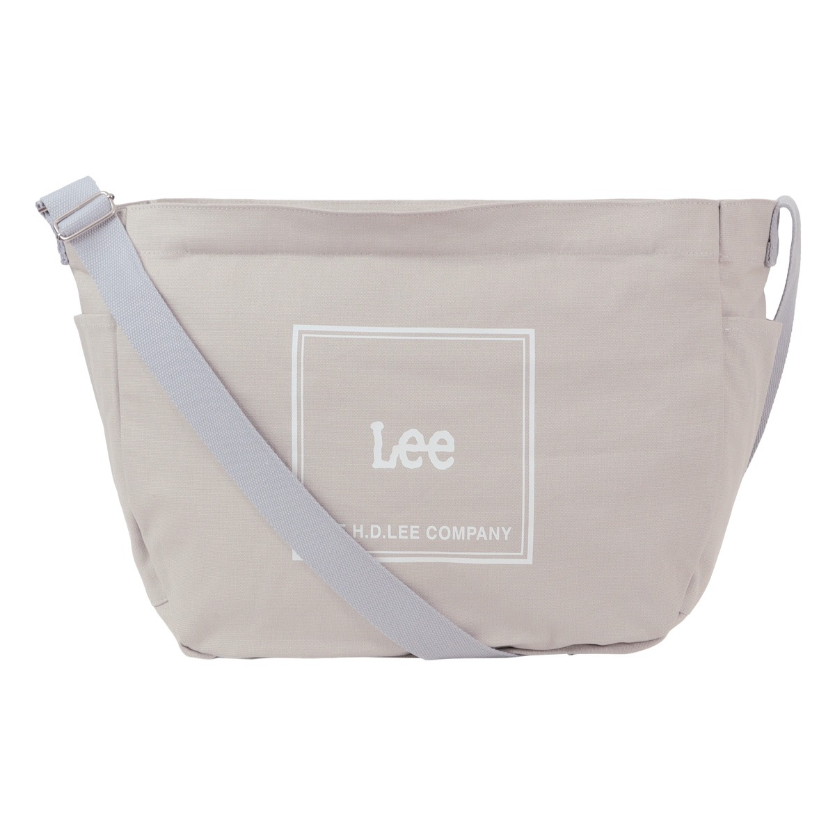 Lee リー ショルダーバッグ キャンバス メンズ レディース 320-1353 elf 横型 大容量 グレー