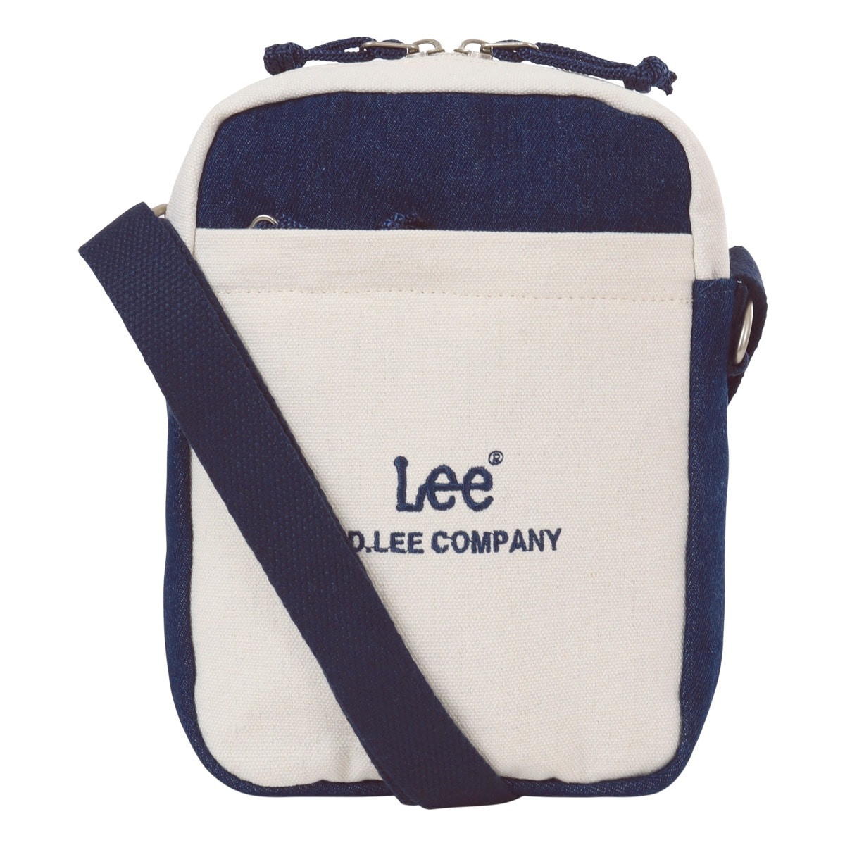 Lee リー ショルダーバッグ キャンバス デニム レディース メンズ 320-1400 ミニショルダー ポシェット 縦型 ネイビー