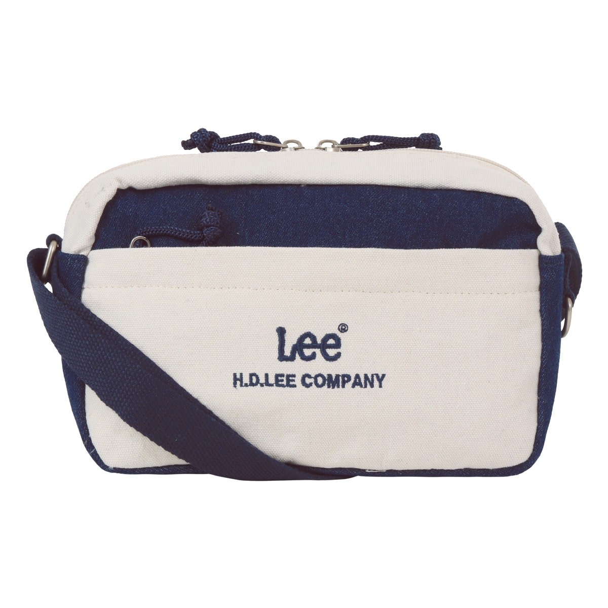 Lee リー ショルダーバッグ キャンバス デニム レディース メンズ 320-1401 ミニショルダー ポシェット 横型 ネイビー