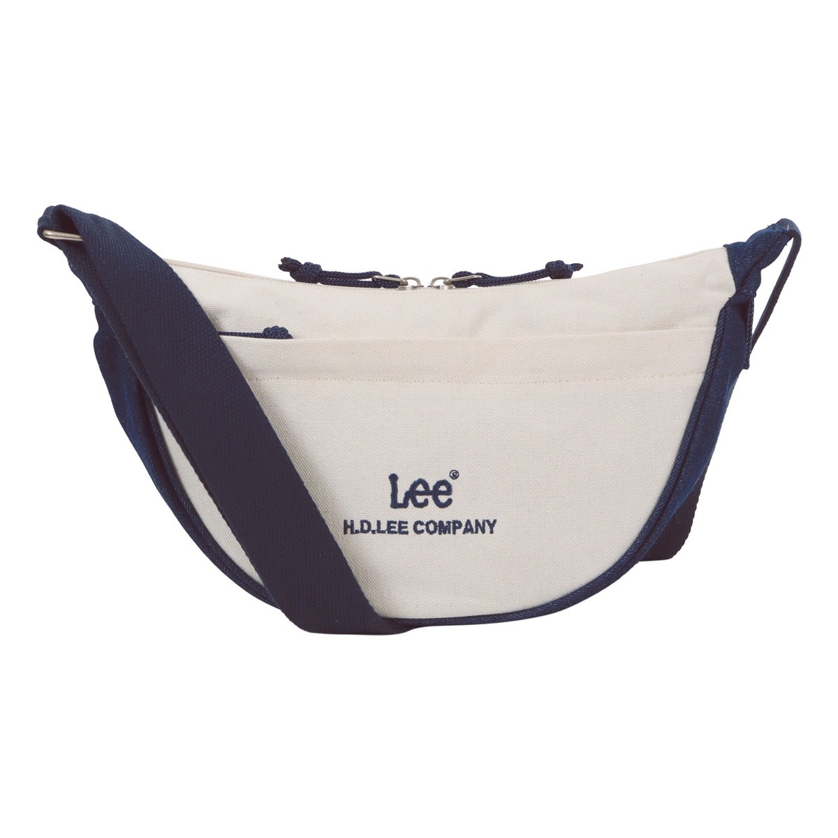 Lee リー ショルダーバッグ キャンバス デニム レディース メンズ 320-1402 ハーフムーン型 ネイビー