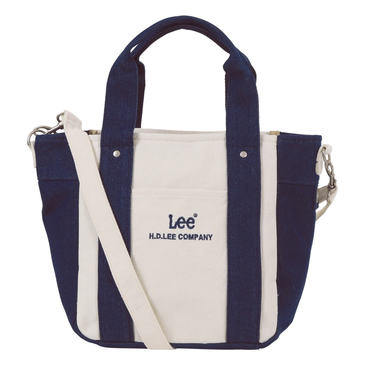 Lee リー ミニトートバッグ 2WAY キャンバス デニム レディース メンズ 320-1405 ショルダーバッグ ハンドバッグ ネイビー