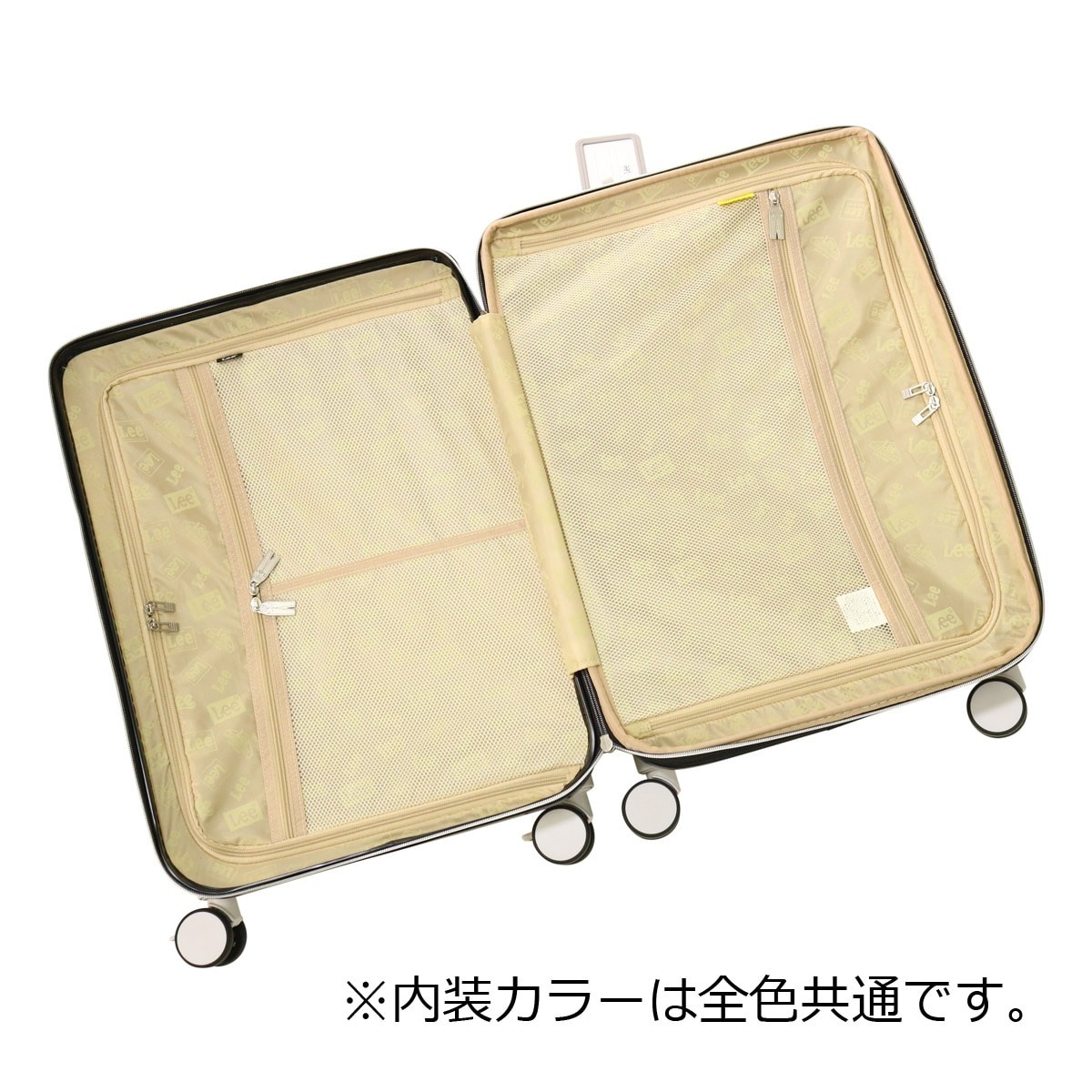 Lee リー ミニオン スーツケース キャリーバッグ TSAロック 52L 58L 62cm 3.6kg 320-30001 MINIONS エキスパンダブル ハードキャリー ストッパー付き ホワイト 【10】ホワイト -