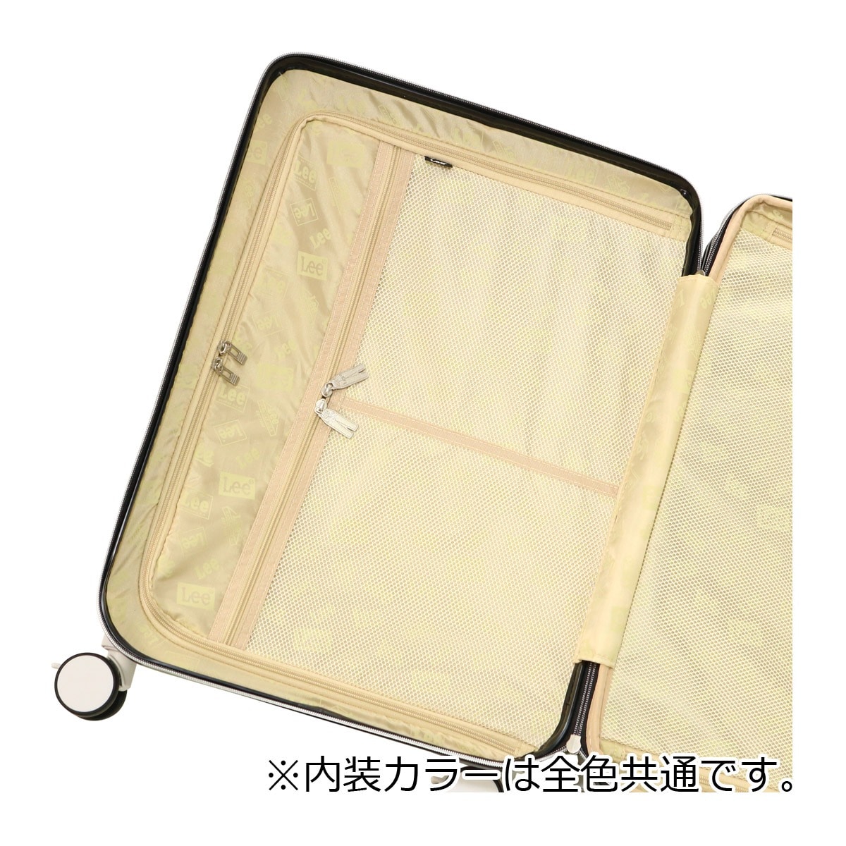 Lee リー ミニオン スーツケース キャリーバッグ TSAロック 52L 58L 62cm 3.6kg 320-30001 MINIONS エキスパンダブル ハードキャリー ストッパー付き ホワイト 【10】ホワイト -