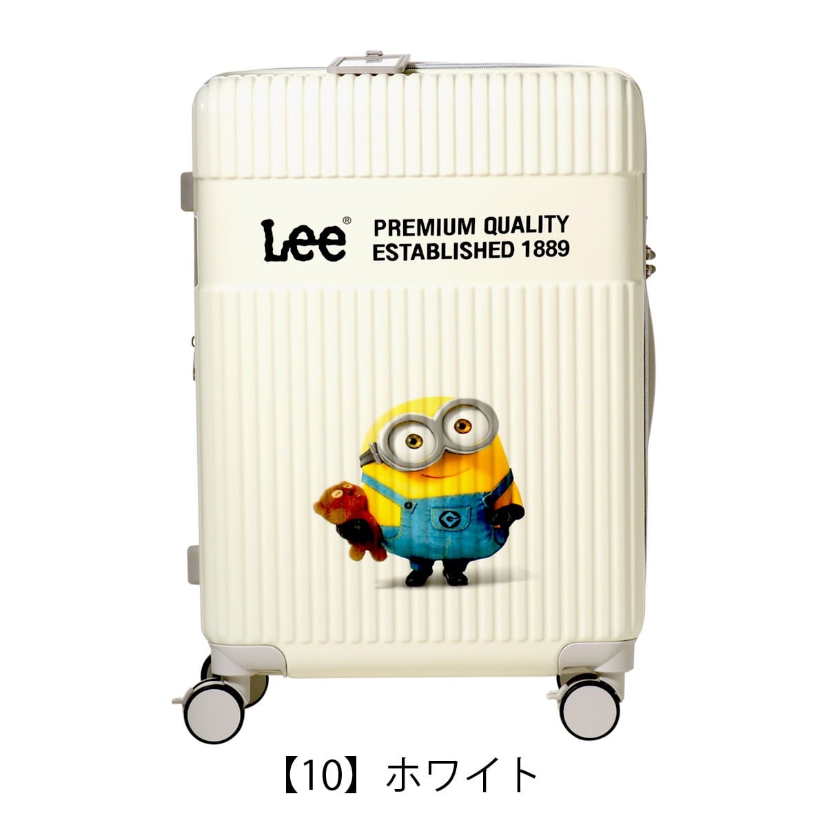 Lee リー ミニオン スーツケース キャリーバッグ TSAロック 52L 58L 62cm 3.6kg 320-30001 MINIONS エキスパンダブル ハードキャリー ストッパー付き ブラック 【01】ブラック -