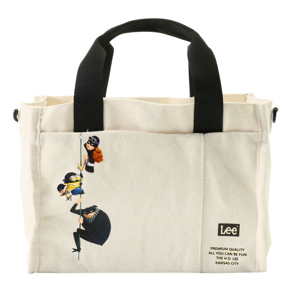Lee リー ミニオン ショルダーバッグ 2WAY メンズ レディース 320-30042 MINIONS ミニトート トートバッグ ハンドバッグ ホワイト