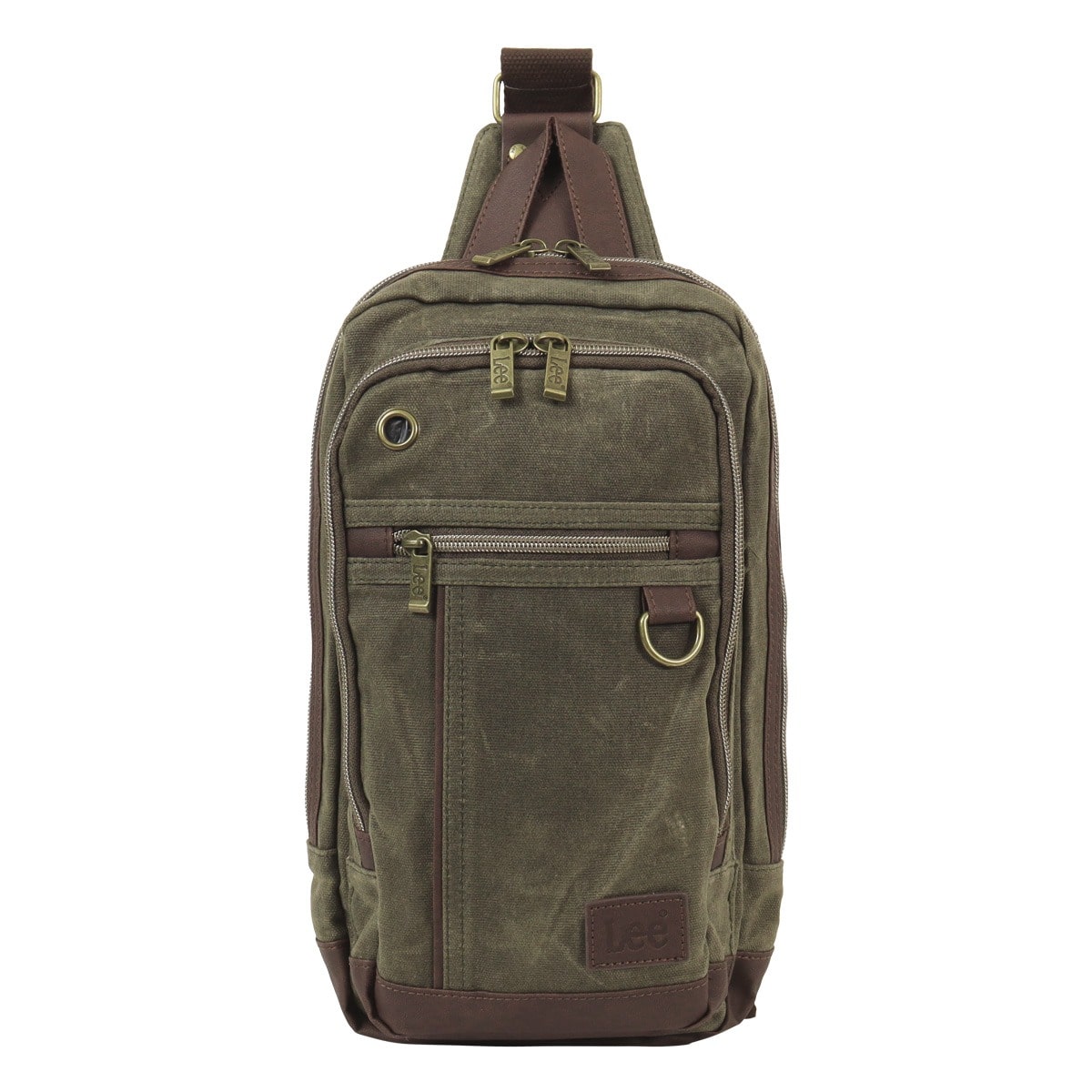 Lee リー ボディバッグ メンズ レディース 320-4033 crash ショルダーバッグ ワンショルダー ヴィンテージ風 カーキ