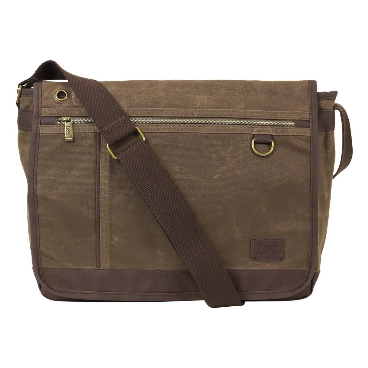 Lee リー ショルダーバッグ メンズ レディース 320-4034 crash メッセンジャーバッグ ヴィンテージ風 チョコ
