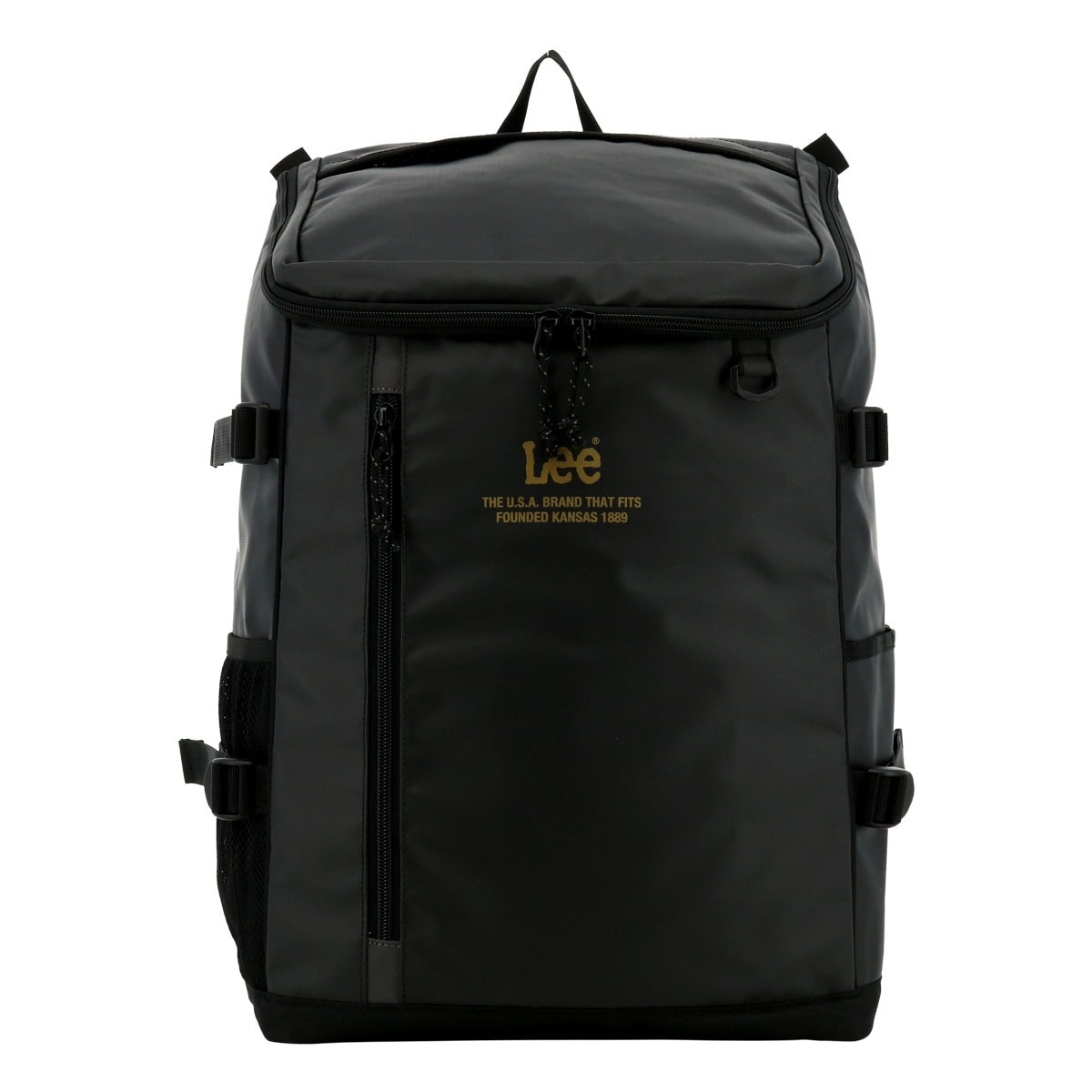 Lee リー リュック スクエア型 A3 32L メンズ レディース 320-4920 strong デイパック スクールバッグ バックパック 大容量 通学 部活 ゴールド