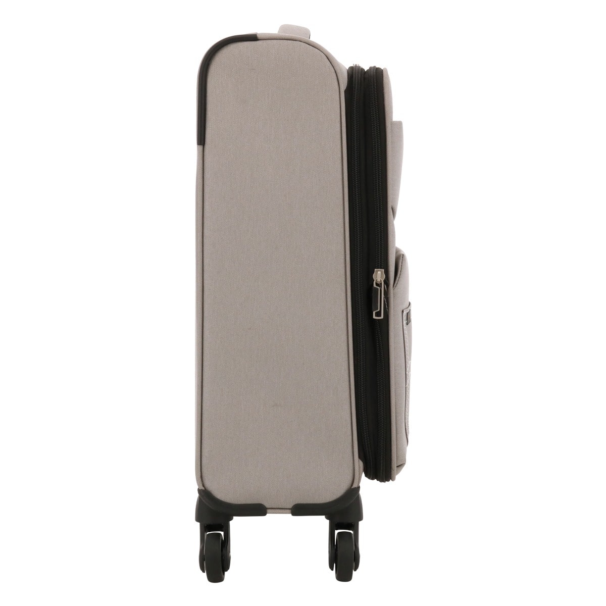 Lee リー スーツケース キャリーバッグ 機内持ち込み 41L 47cm 2.6kg フロントオープン 320-9030 19インチ sonic エキスパンダブル ソフトキャリー デニム調 撥水 ブラック 【01】ブラック -