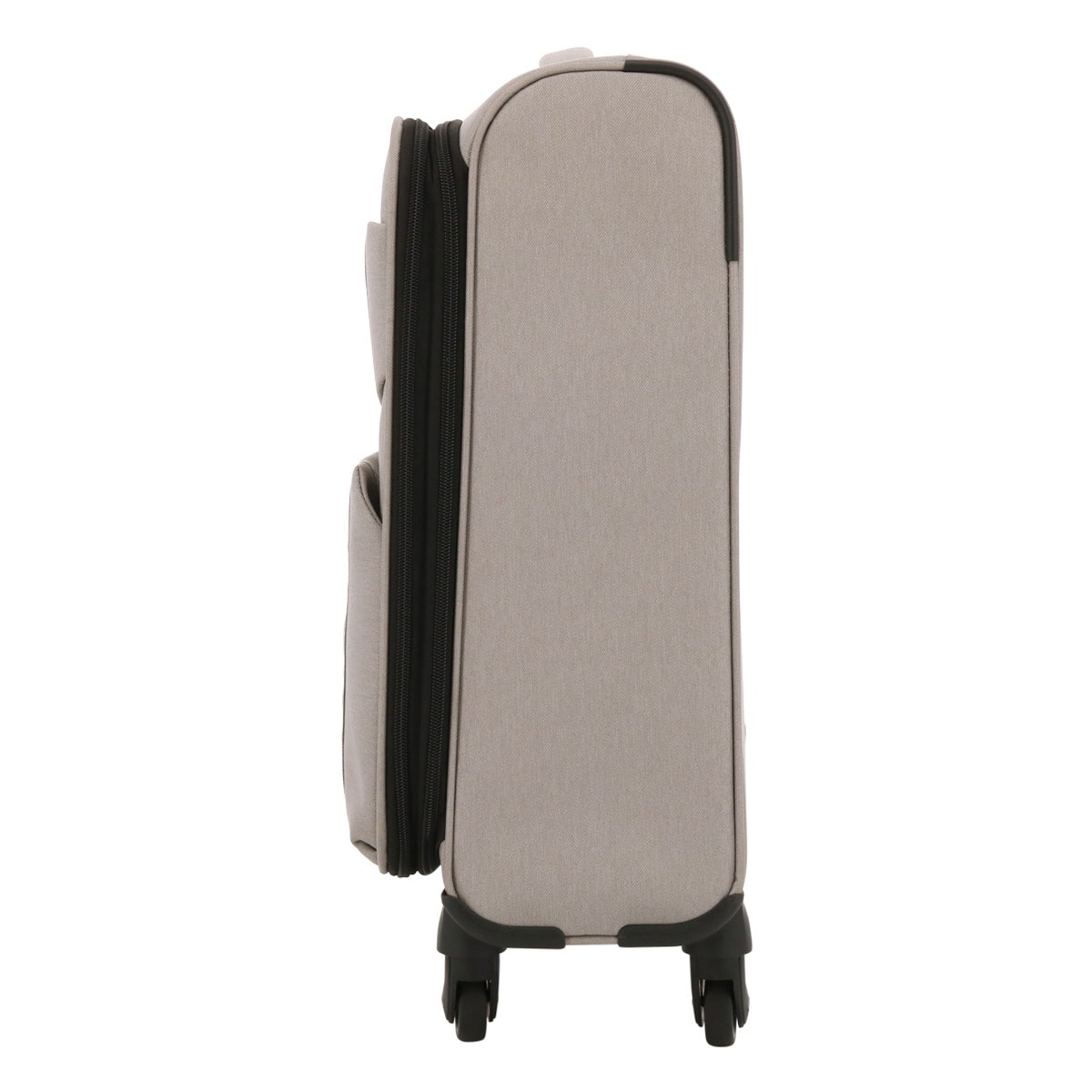 Lee リー スーツケース キャリーバッグ 機内持ち込み 41L 47cm 2.6kg フロントオープン 320-9030 19インチ sonic エキスパンダブル ソフトキャリー デニム調 撥水 ブラック 【01】ブラック -