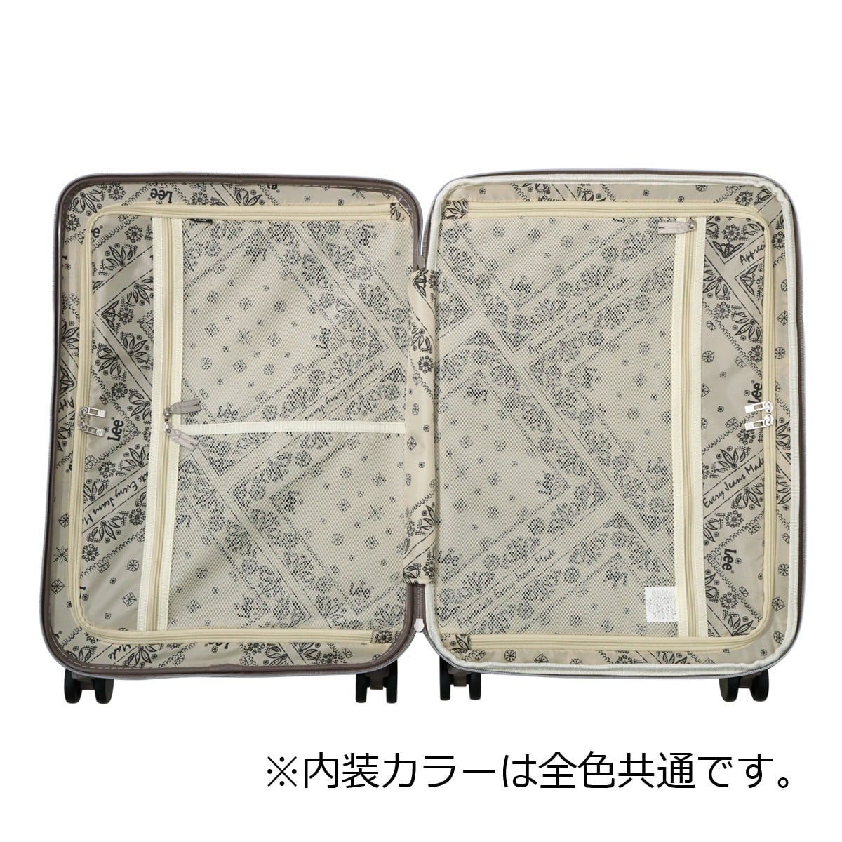 Lee リー スーツケース キャリーバッグ TSAロック 60L 61cm 3.7kg 22インチ ハードキャリー 4輪 320-9041 ギャラクシー III エキスパンダブル ストッパー付き ブラック 【01】ブラック -