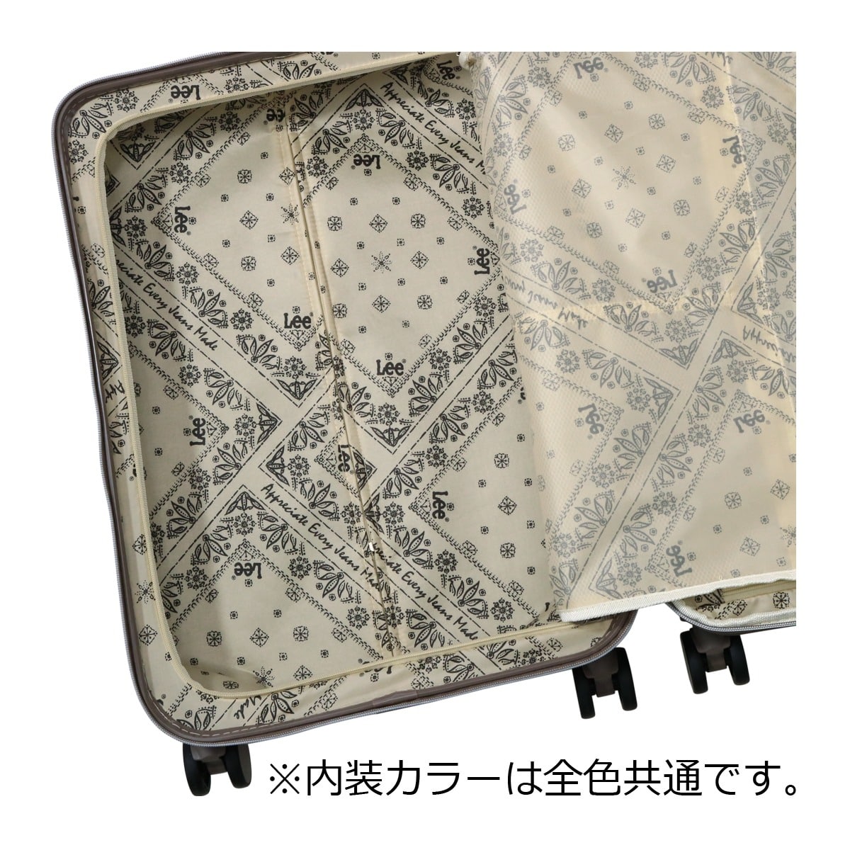 Lee リー スーツケース キャリーバッグ TSAロック 60L 61cm 3.7kg 22インチ ハードキャリー 4輪 320-9041 ギャラクシー III エキスパンダブル ストッパー付き ブラック 【01】ブラック -