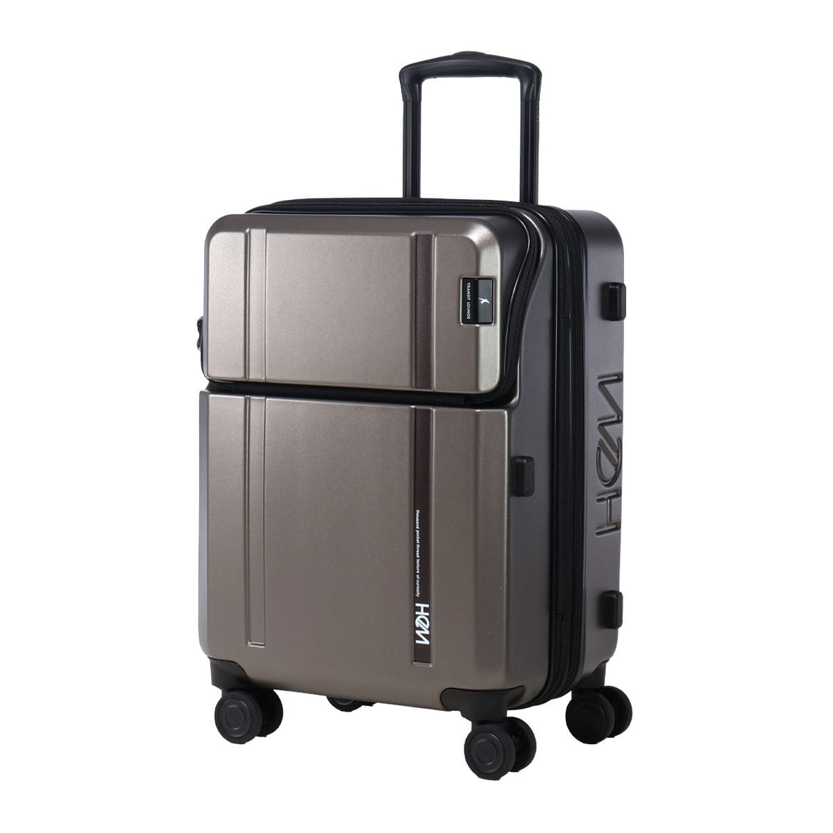 TRANSIT LOUNGE トランジットラウンジ HeM×TRANJIT スーツケース キャリーバッグ 機内持ち込み TSAロック 43L 47cm 3.9kg 39-5108 トップオープン エキスパンダブル ガンメタ