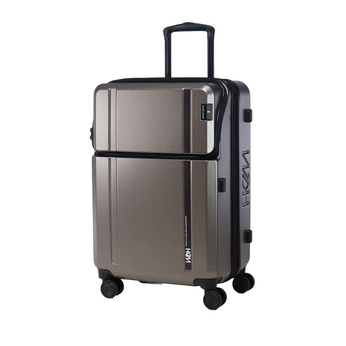 TRANSIT LOUNGE トランジットラウンジ ヘム×トランジット スーツケース キャリーバッグ TSAロック 62L 55.5cm 4.4kg 39-5109 トップオープン HeM×TRANSIT エキスパンダブル ハードキャリー ファスナー ガンメタ