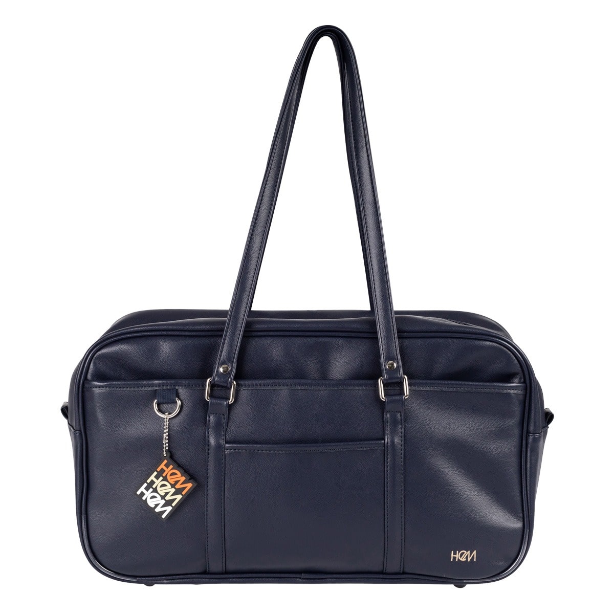 HeM ヘム トートバッグ 39-7200 ベスティー スクール 通学 ネイビー×ベージュロゴ