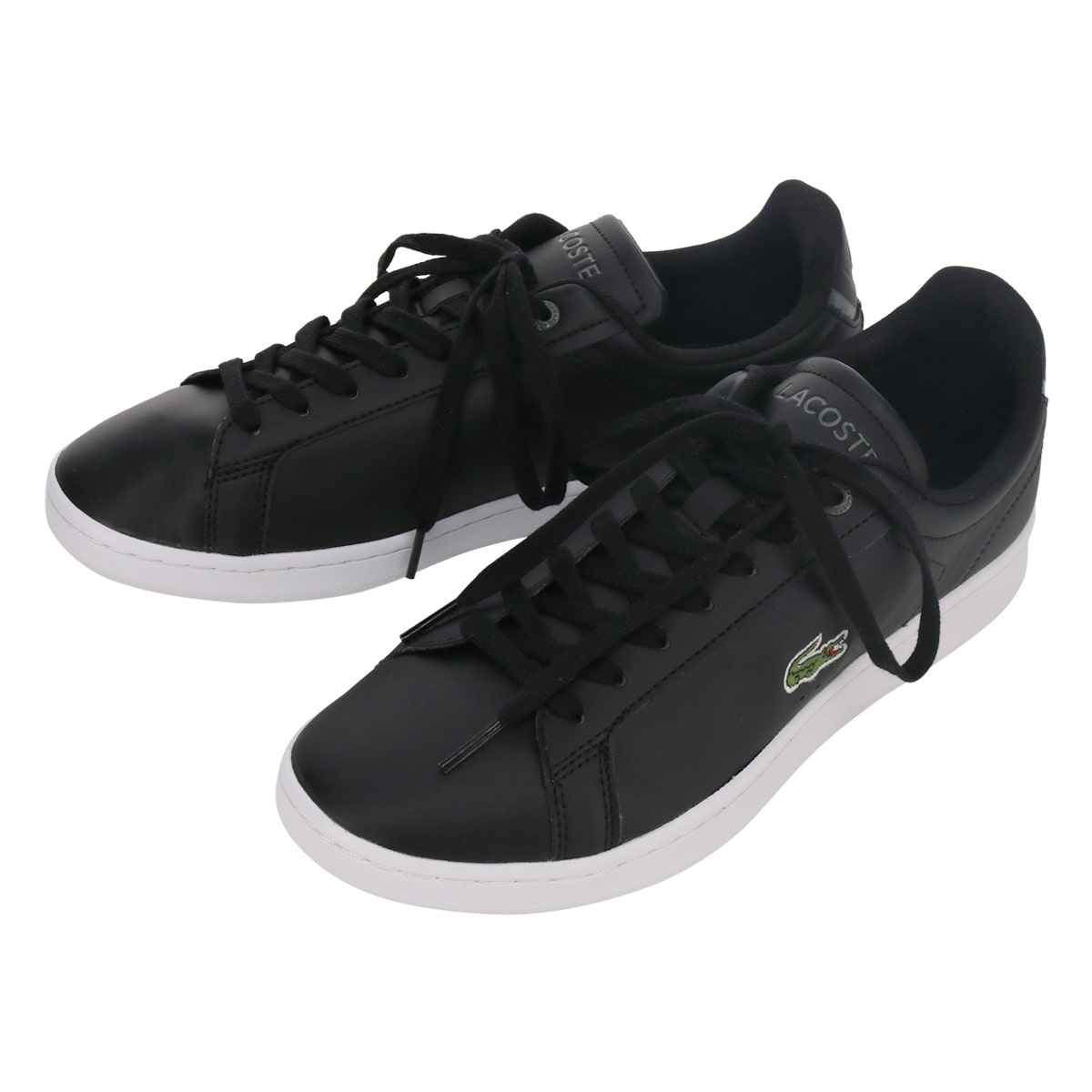 LACOSTE ラコステ スニーカー ベーシックコート 45SMA0110 ブラック×ホワイト