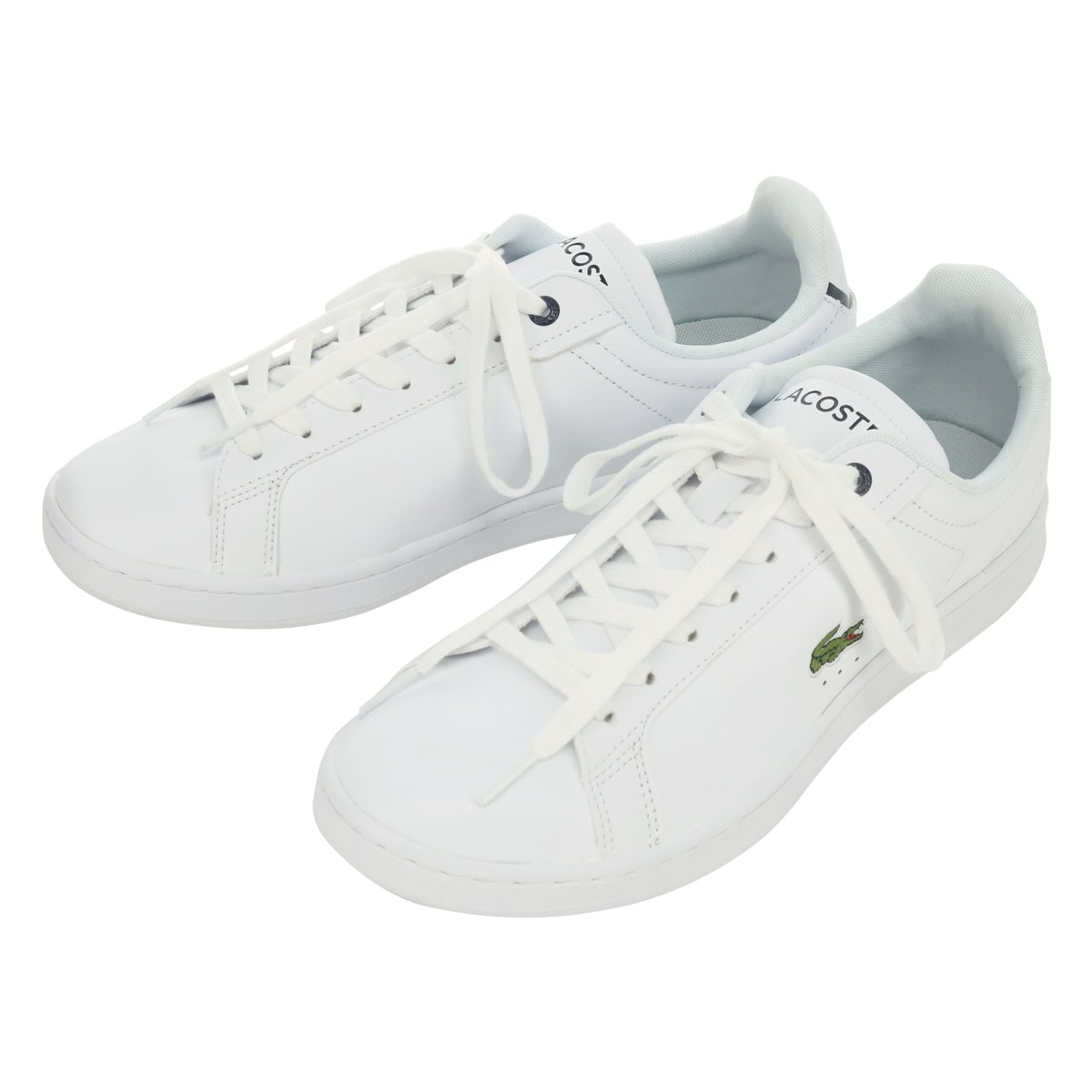 LACOSTE ラコステ スニーカー ベーシックコート 45SMA0110 ホワイト×ネイビー