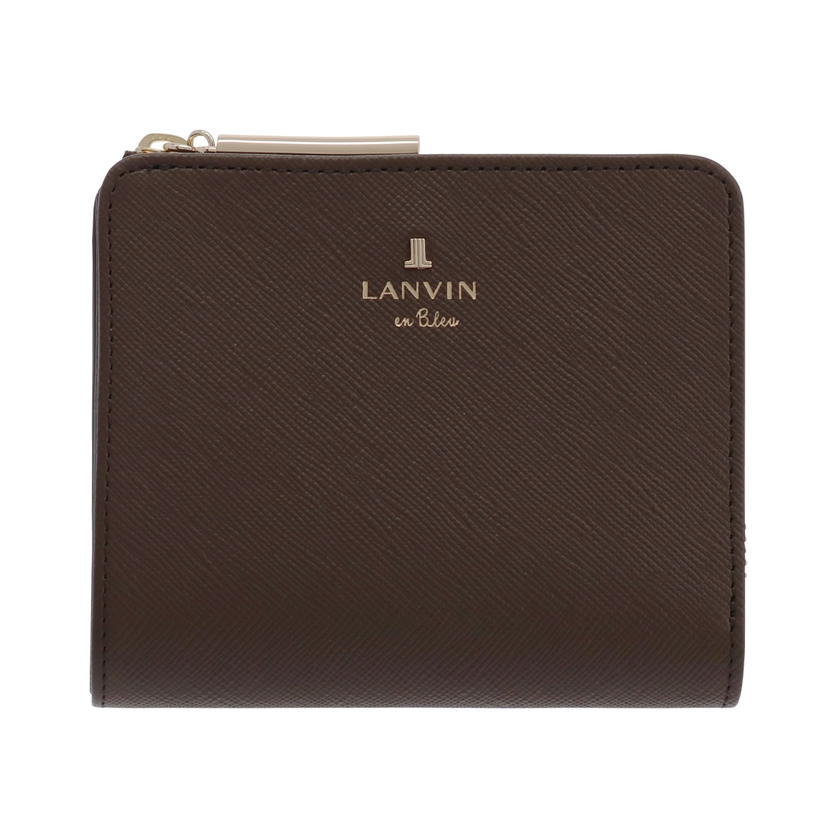 LANVIN en Bleu ランバンオンブルー 二つ折り財布 480453 リュクサンブール ダークブラウン