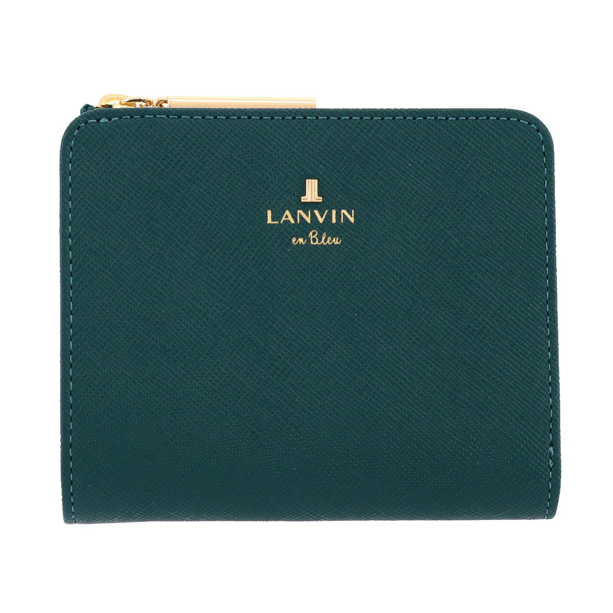 LANVIN en Bleu ランバンオンブルー 二つ折り財布 480453 リュクサンブール ディープグリーン