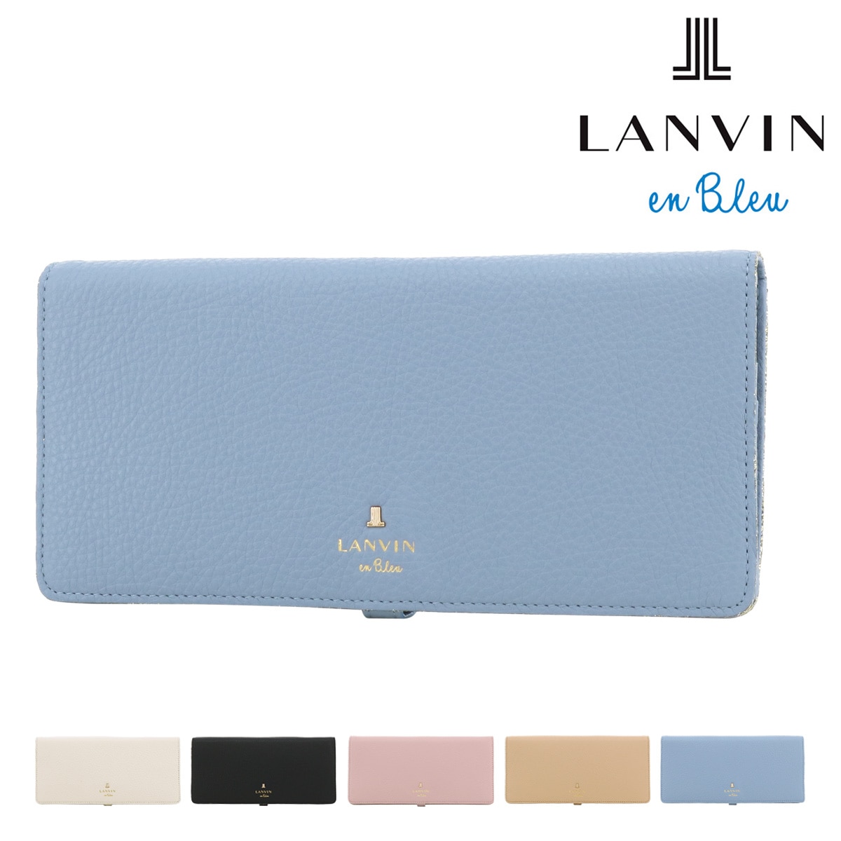 ランバンオンブルー 長財布 かぶせ レディース 本革 メラニー 483243 LANVIN en Bleu | ラメ 牛革 レザー(-  【00】ホワイト): サックスバー｜ANA Mall｜マイルが貯まる・使えるショッピングモール