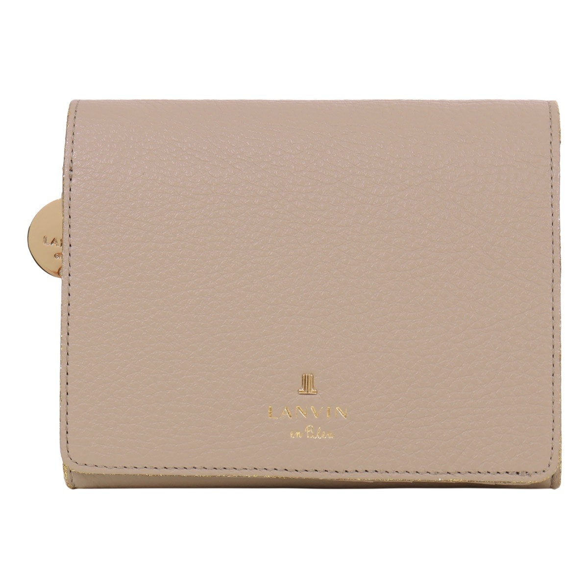 LANVIN en Bleu ランバンオンブルー 二つ折り財布 483246 メラニー グレージュ