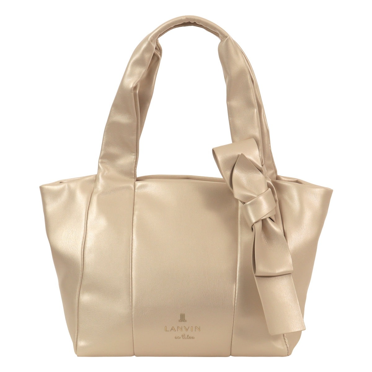 LANVIN en Bleu ランバンオンブルー ハンドバッグ 大きめ フリディティ 484520 トートバッグ レディース シャンパンゴールド