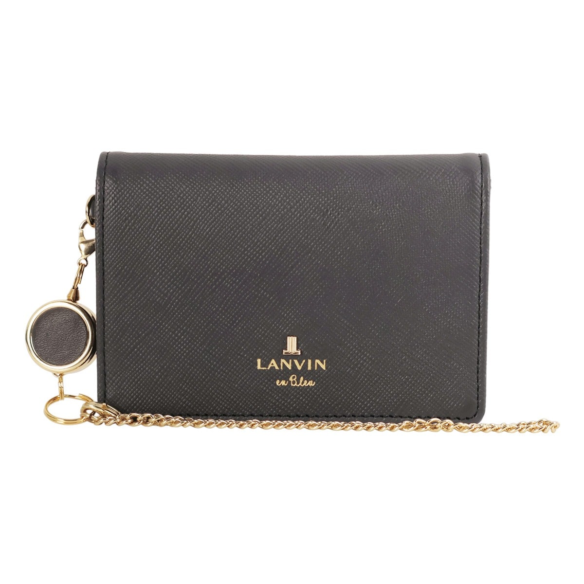 LANVIN en Bleu ランバンオンブルー 三面パスケース 484781 リュクサンブール ダークネイビー