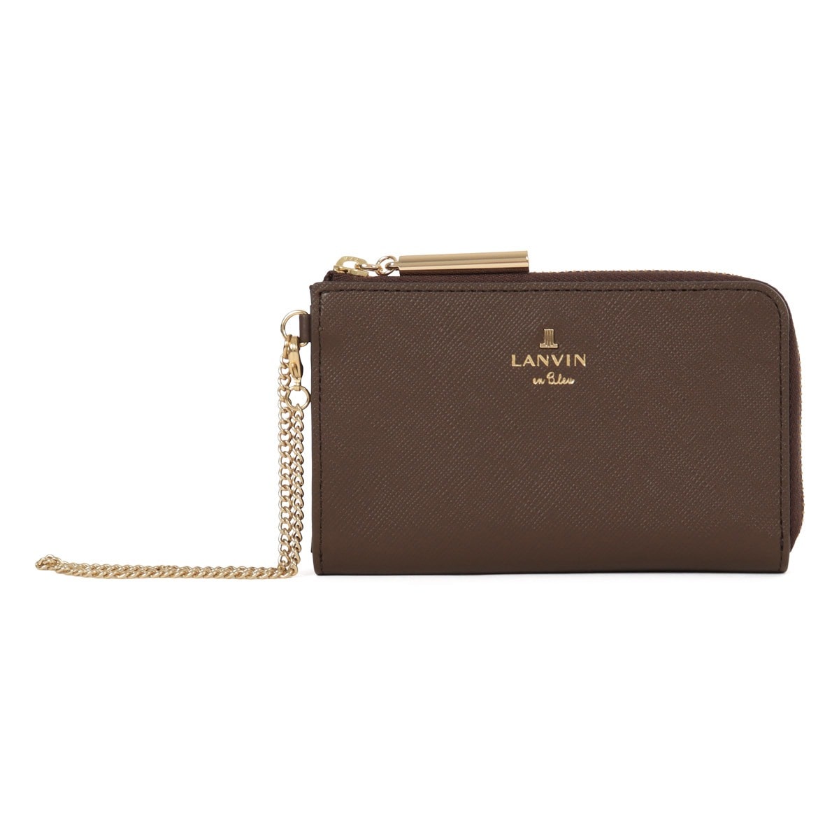 LANVIN en Bleu ランバンオンブルー フラグメントケース 484782 リュクサンブール ダークブラウン